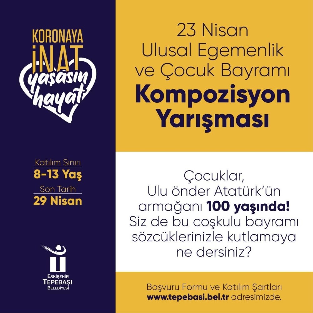 Çocuklar 23 Nisan coşkusunu kaleme alacak 