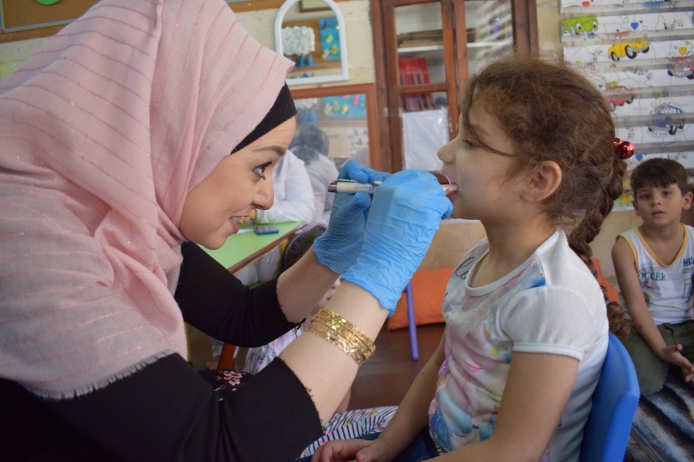 Çocuklar sağlık taramasından geçti 