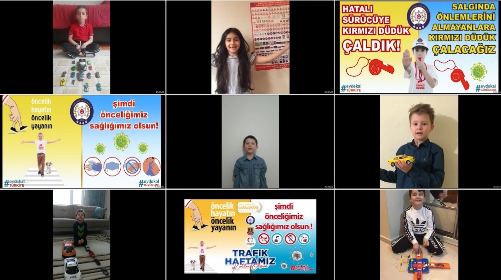 Çocuklardan trafik haftası mesajı 