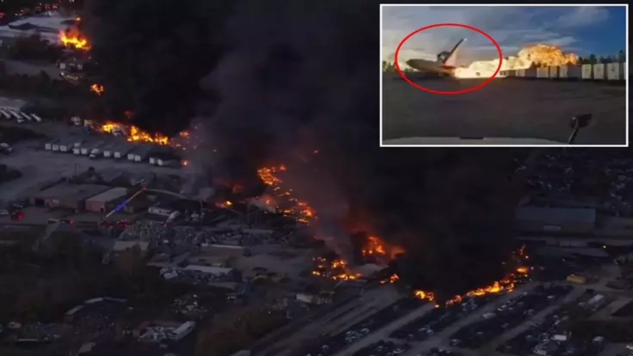 Çok sayıda ölü ve yaralı var! ABD’yi şoke eden uçak kazası kamerada: Bomba gibi patladı