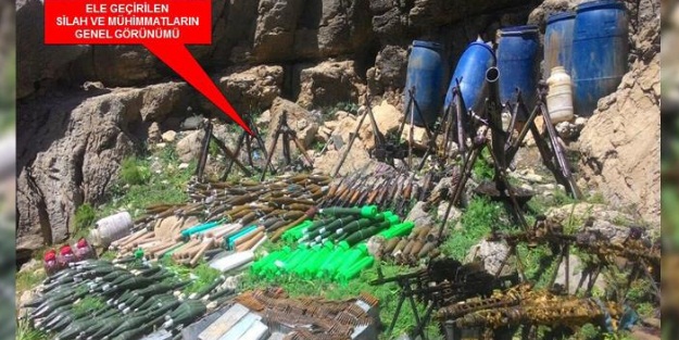 Çok sayıda silah ele geçirildi