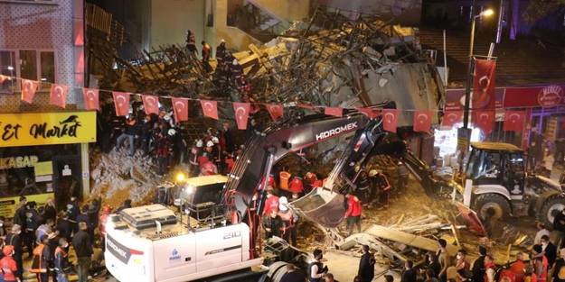Çöken bina ile ilgili iddiaların ardından işyeri sahibine gözaltı!