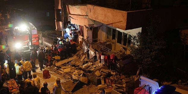 Çöken evin çevresinde güvenlik önlemleri alındı