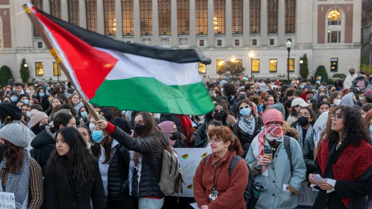 Columbia Üniversitesi'nde Filistin eylemine polis müdahalesi: Çok sayıda gözaltı var