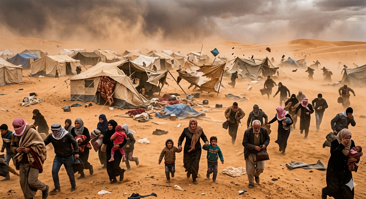 Çölün Ortasında Korkutan Doğa Olayı: 