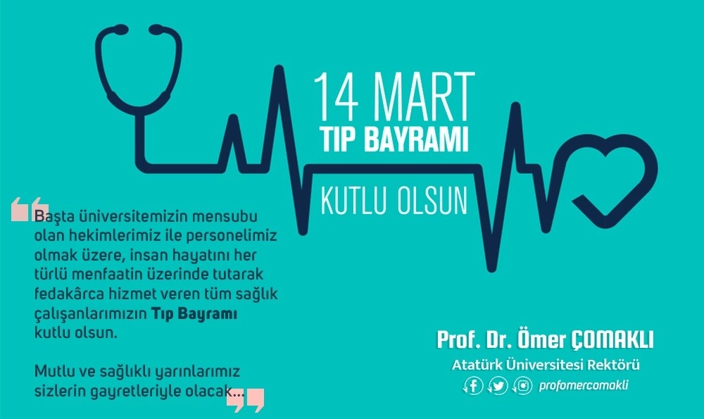 Çomaklı: “14 Mart Tıp Bayramı kutlu olsun” 