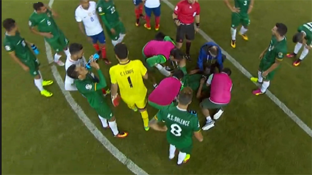 Copa America'da korku dolu anlar! Yerden kalkamadı..