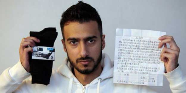 Çorabın içinden çıkan not şok etti!