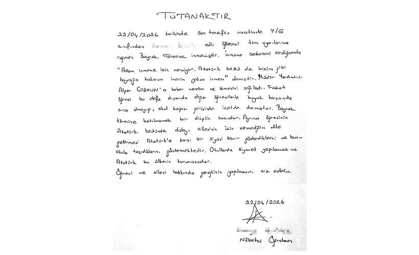 Çorlu’da Kız çocuğuna okulda tören zulmü