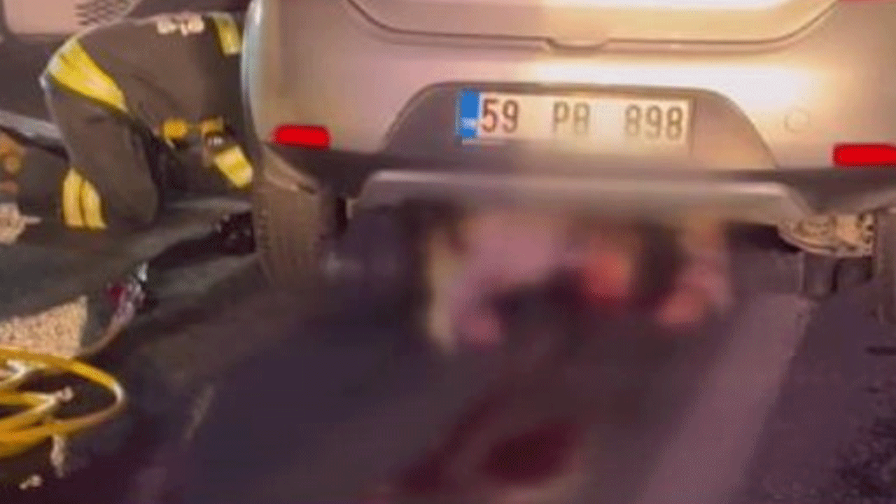 Çorlu'da korkunç olay: Aracın altında sürünerek can verdi!