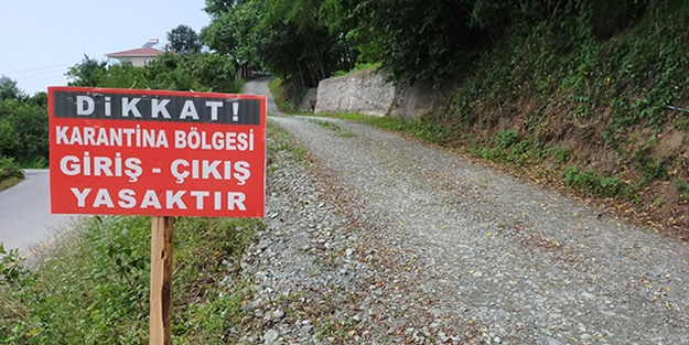 Çorum'da bir köy karantinaya alındı