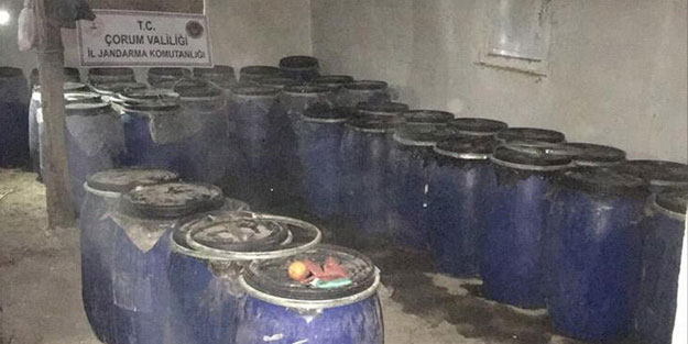 Çorum'da kaçak içki operasyonu!