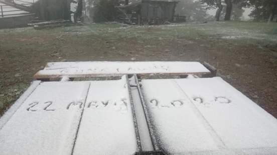 Çorum’da Mayıs ayında kar sürprizi 