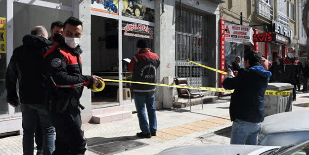 Çorum'da silahla ateş açılan iş yerinde panik