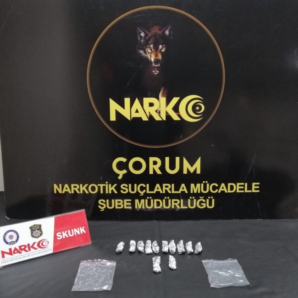Çorum’da uyuşturucu operasyonu 