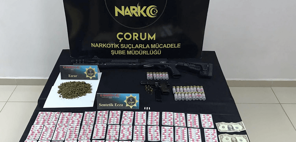 Çorum'da uyuşturucu operasyonu: Zanlı kaçarken yakalandı!