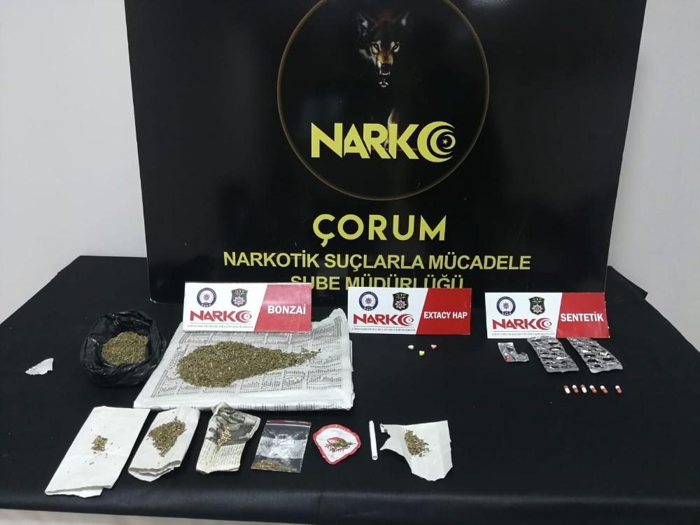 Çorum’da uyuşturucu operasyonunda 1 tutuklama 