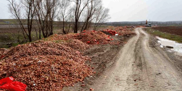Çorum'da yol kenarına dökülen tonlarca soğanla ilgili flaş gelişme