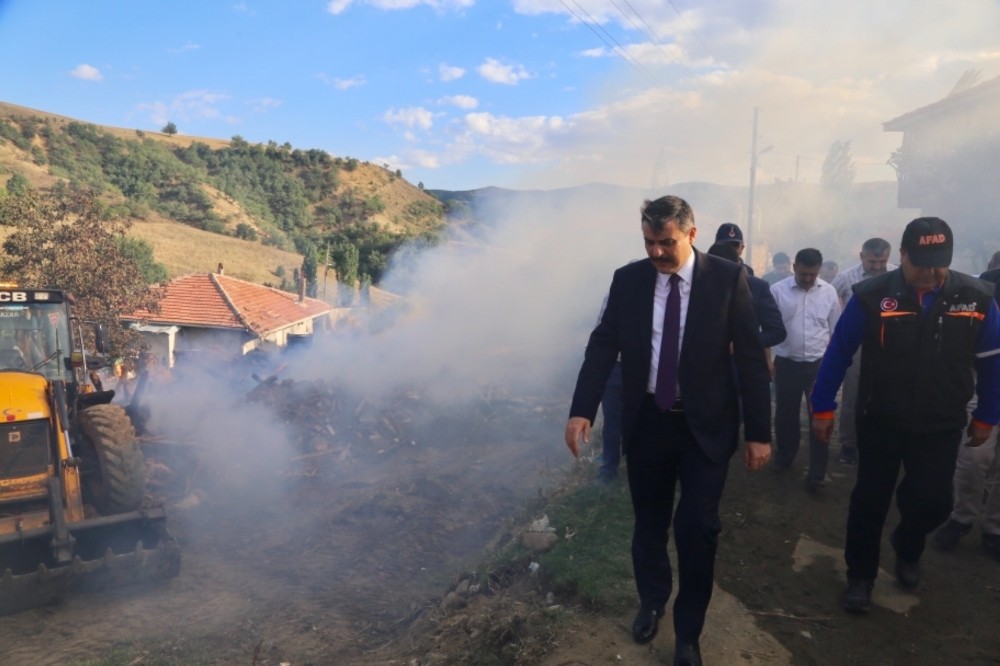 Çorum’daki yangın 