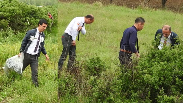 Çorum'da para nakil aracı devrildi, paralar çevreye saçıldı!
