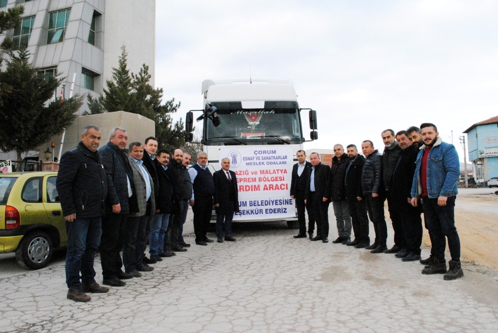 Çorumlu esnaf depremzedeler için seferber oldu 