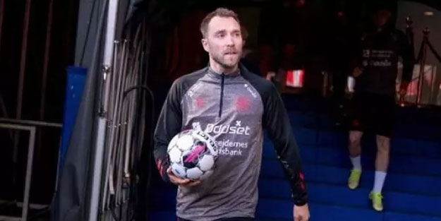 Cristian Eriksen sedyeyle ayrıldığı stada ayak bastı