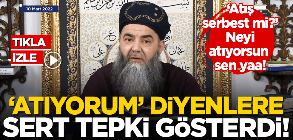 Cübbeli Ahmet Hoca’dan ‘atıyorum’ diyenlere tepki: Neyi atıyorsun sen?