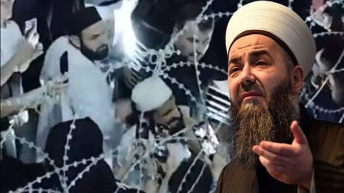 Cübbeli Ahmet Hoca’ya saldırı anı kamerada