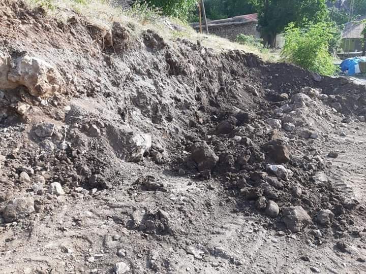 Çukurca Belediyesinden yol yapım çalışması 
