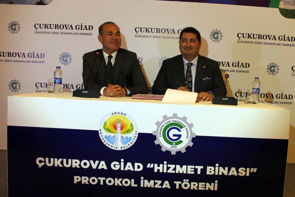 Çukurova GİAD ile Büyükşehir hizmet binası yer tahsis protokolünü imzaladı 