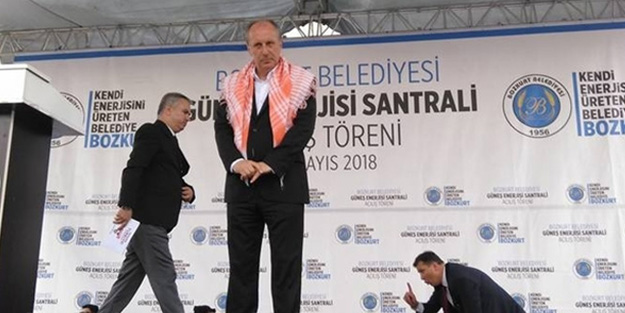 Cumaya giden İnce'ye ezan dersini vatandaş verdi!