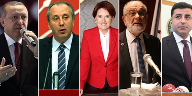 Cumhurbaşkanı adaylarının sırası belli oldu! Muharrem İnce dahil edilmedi