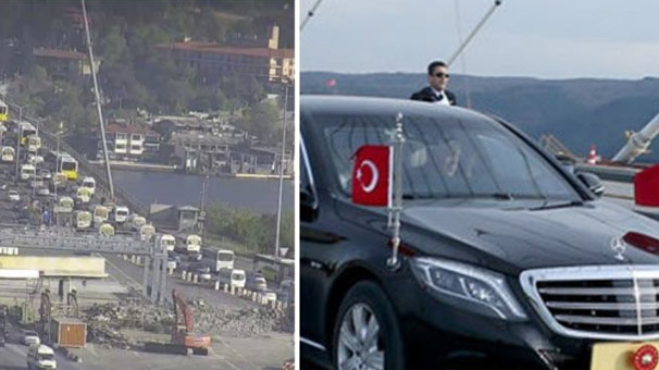 Erdoğan aracını durdurup, bizzat inceledi!