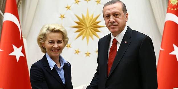 Cumhurbaşkanı Erdoğan, AB Komisyonu Başkanı ile görüştü