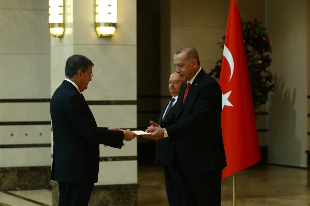 Cumhurbaşkanı Erdoğan, ABD Büyükelçisini kabul etti 