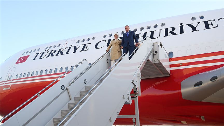 Cumhurbaşkanı Erdoğan ABD nin New York şehrine geldi