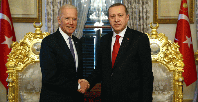 Cumhurbaşkanı Erdoğan, ABD'de konakladığı otelde Biden'ı kabul etti