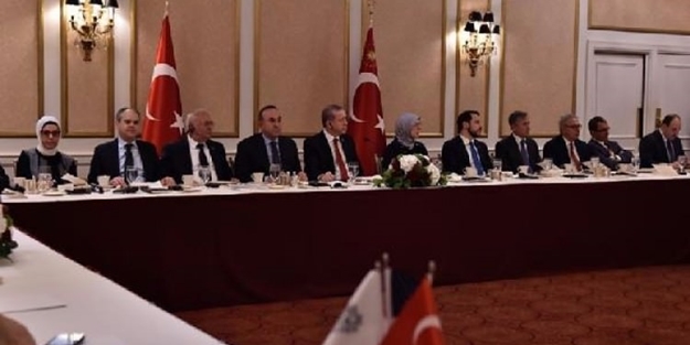 Erdoğan ABD'deki temaslarına başladı