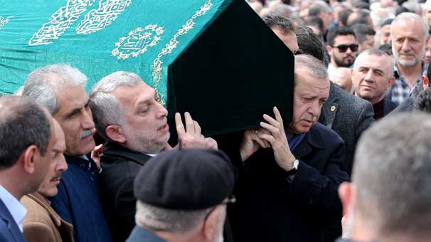Cumhurbaşkanı Erdoğan Abdurrahman Külünk'ün cenazesine katıldı