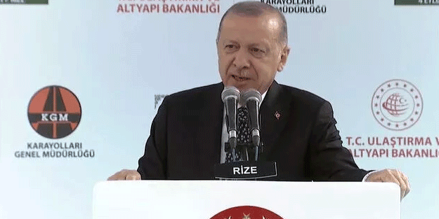 Rize'de Salarha Tüneli'ni açan Erdoğan mesajı verdi: Gelip yerinde göreceğim