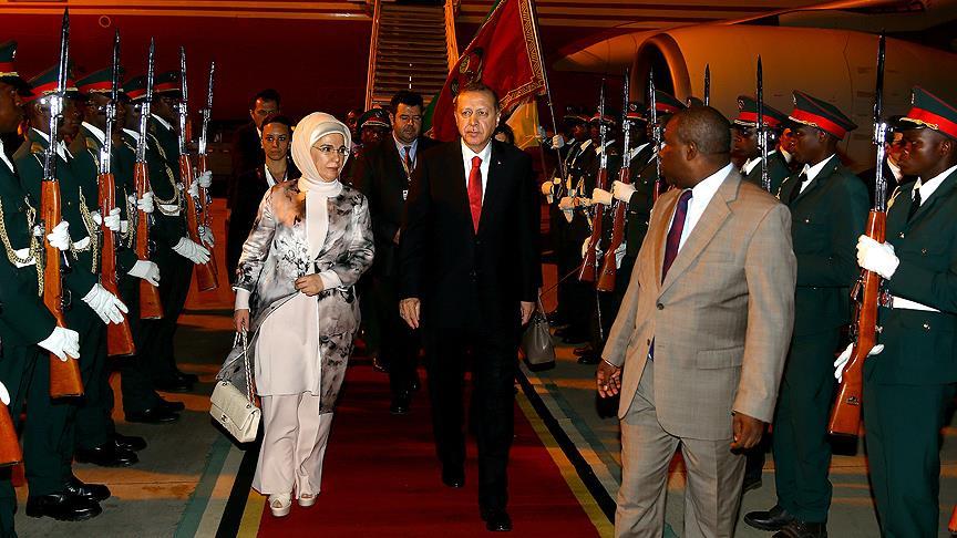 Cumhurbaşkanı Erdoğan Mozambik'te