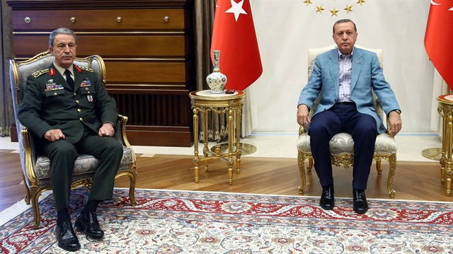 Cumhurbaşkanı Erdoğan, Akar ile görüştü