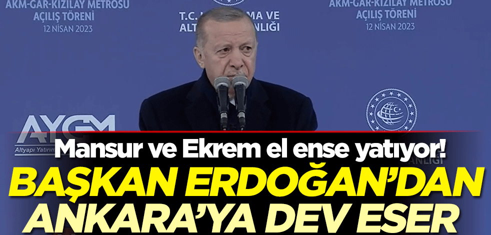Cumhurbaşkanı Erdoğan'dan Yavaş ve İmamoğlu'na gönderme
