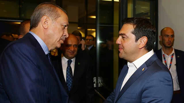 Cumhurbaşkanı Erdoğan Alexis Çipras'la görüştü