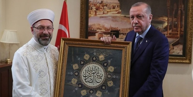 Cumhurbaşkanı Erdoğan, Ali Erbaş'ı ziyaret etti