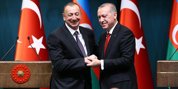 Cumhurbaşkanı Erdoğan Aliyev ile görüştü