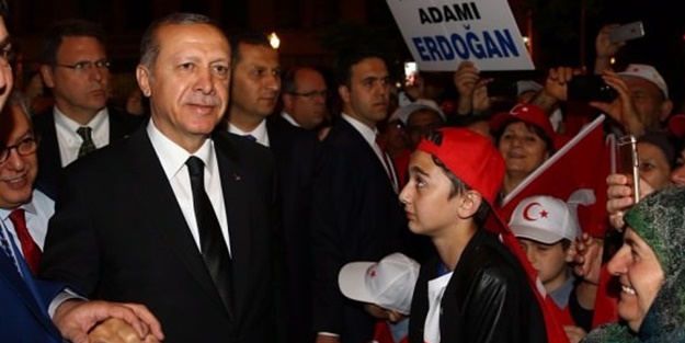 Erdoğan'ı ABD'de böyle karşılandı!