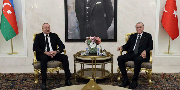 Cumhurbaşkanı Erdoğan, Aliyev ile görüştü