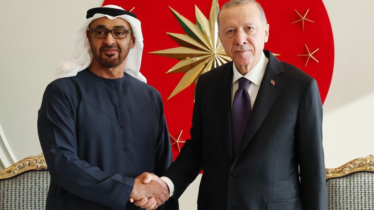 Cumhurbaşkanı Erdoğan, BAE Devlet Başkanı Al Nahyan ile görüştü
