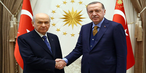 Cumhurbaşkanı Erdoğan, Bahçeli görüşmesi 45 dakika sürdü